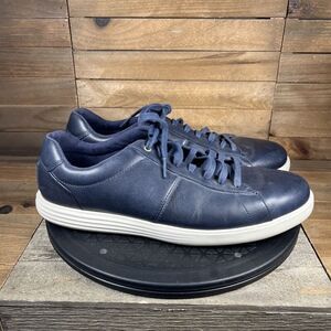 Cole Haan Mens Sz 9.5 M Reagan Grand Os Sneakers Shoe Navy Blue Leather C32502